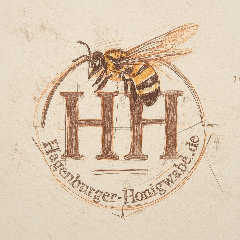 Logo Hagenburger Honigwabe — HH mit Biene